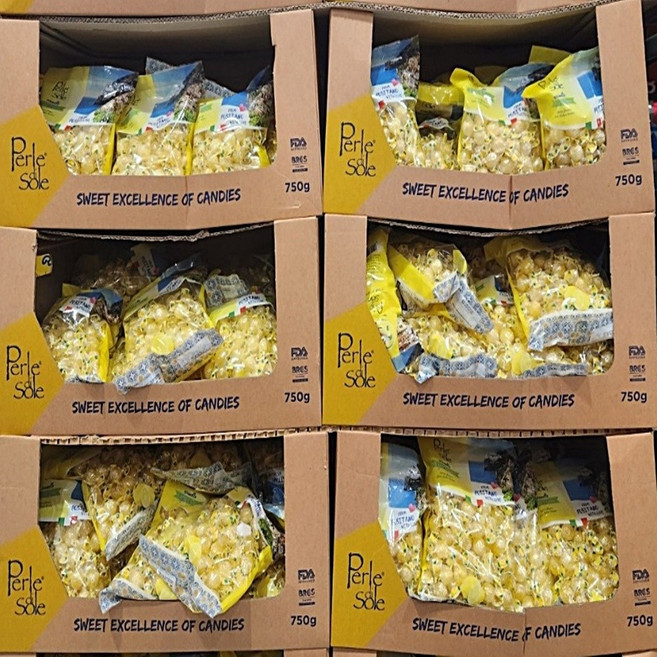 페를레디솔레 레몬 캔디, 750g, 1개