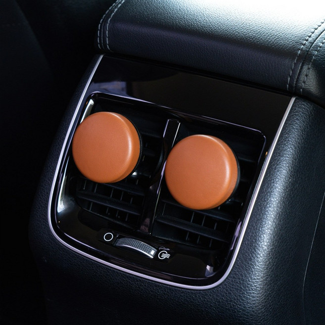 시그니처 퍼퓸 가죽 차량용 디퓨저 새차 선물 2개입, No.1601 가든-듀(2개입), 1개