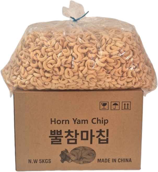 뿔참마칩 5kg 대용량/업소용/소분용/웰빙간식/영양간식/부모님간식/시장간식/옛날과자, 1개