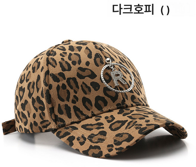 모자 패션 심플 레오파드 챙 야구 모자 구미 아웃도어 스트리트 패션 스포츠 참챙 캡 모자