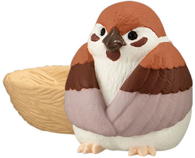 BANDAI 扭蛋 轉蛋 蛋樂寶 中小鳥系列, 1個, 麻雀