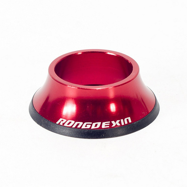 알루미늄 합금 O링 씰 헤드셋 캡 MTB 로드 바이크 스템 탑 보울 커버 자전거 포크 튜브 부품 헤드 28.6mm, 1개