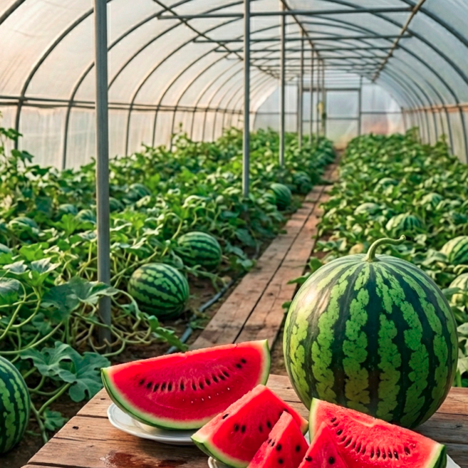 노드포인트 산지직송 하우스 봄 수박, 1개, 3kg 이상