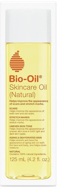 Bio-Oil 스킨케어 오일 (네츄럴) 유기농 호호바 오일 및 비타민 E 천연 로즈힙 오일 및 해바라기 오일 함유 얼굴 및 피부 모이스처라이저 125ml 모든피부 타입, 1