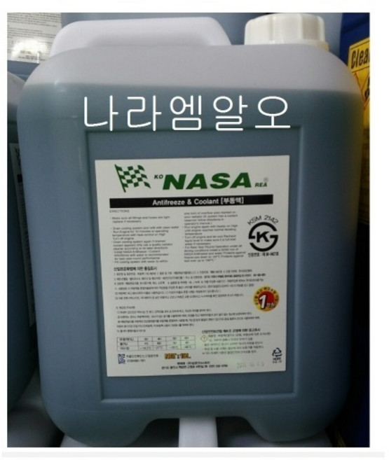 나사부동액 냉각수 사계절부동액 차량용부동액 18L, 1개