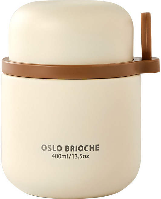 오슬로 브리오슈 스테인리스 316 푸드자, 아이보리, 400ml, 1개