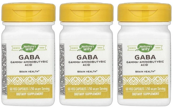 Nature s Way GABA 250mg 베지 캡슐 60정 3병 - 쿠팡