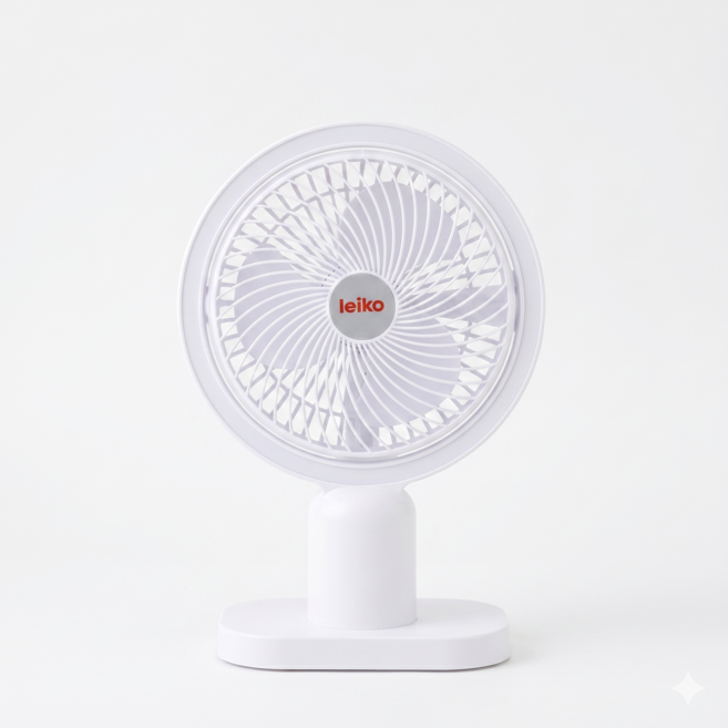 레이코 LED 테이블 선풍기 탁상용 조명 데스크 C타입 무선 무소음 서큘레이터 캠핑용 가정용 사무실 회사, 화이트, SH01DK