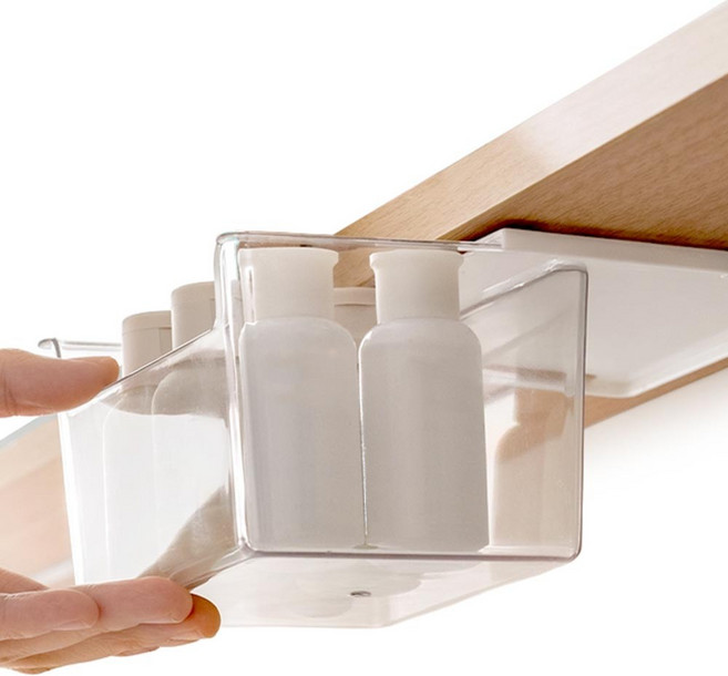 D-LP1-0226-02 부착식 수납함-02 / 윙, 2개, 투명