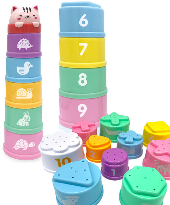 블루래빗 컵쌓기블록, 단품, 1개