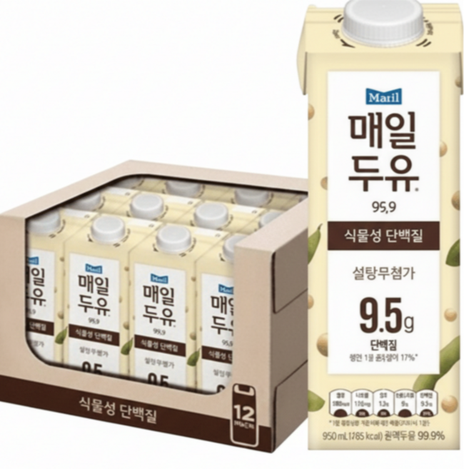 매일유업 매일두유 99.9, 950ml, 12개