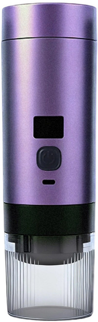 便攜式咖啡機膠囊咖啡機咖啡機家用咖啡機充電款無線便攜式咖啡機, 1個, 紫色:單個
