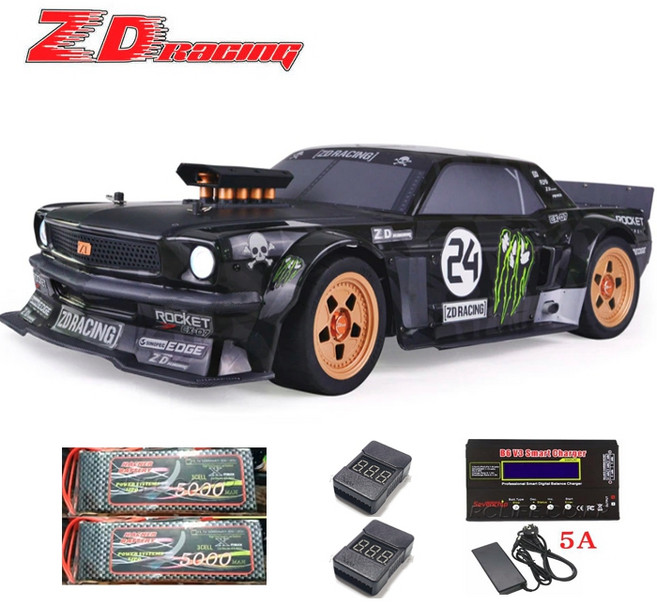 EX-07 RC카 1/7 2.4G 4WD 80 km/h 고속 브러시리스 오프로드 알씨카, FS-GT5, 블루, 1개