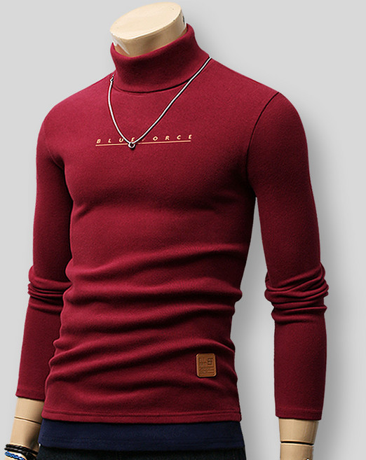하트비트 남성용 터틀 코오튠 슬림핏 남자 긴팔티셔츠 레이어드 커플 폴라티 단체복