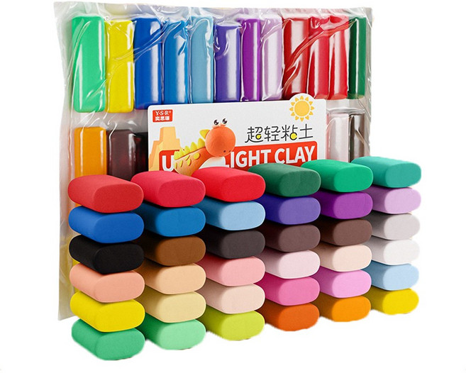 YSR 超輕黏土, 36色彩色組合, 330g, 1套