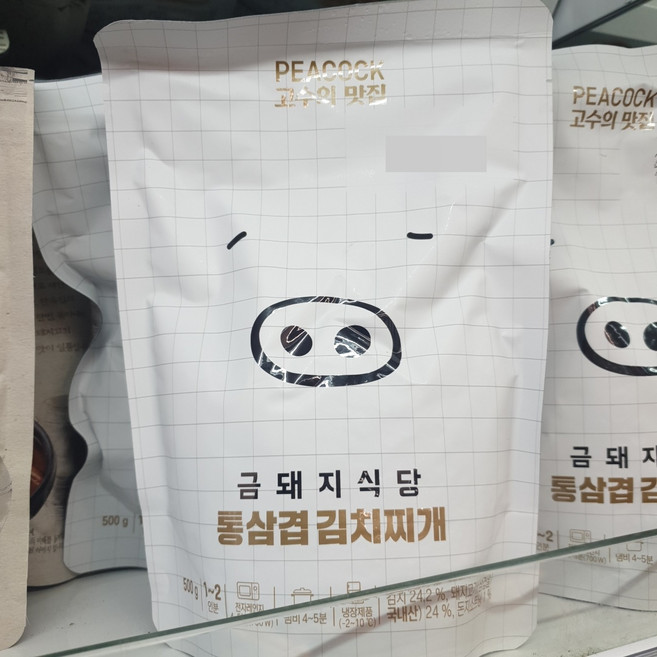 피코크 금돼지식당 김치찌개 냉장, 종이박스포장, 4개, 500g