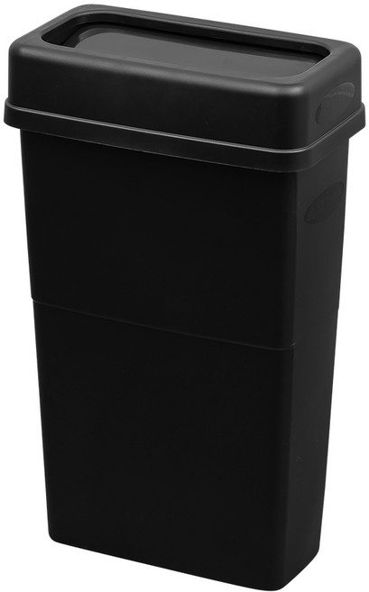 케이 빅슬림 반자동 90리터 업소용 사무실 대형 쓰레기통, 케이 빅슬림 반자동 90리터 블랙