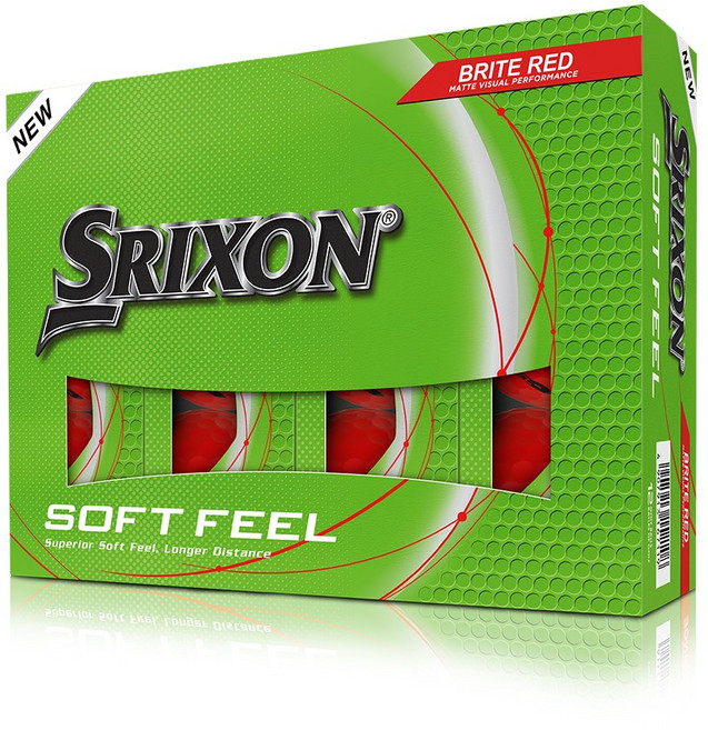 스릭슨 신형 소프트필 골프공 2피스, BRITERED, 12개입, 1개