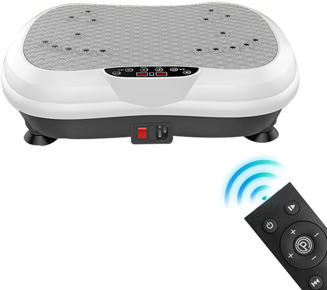 SMABAT 가정용 진동운동기 실내 진동운동기 전신운동 덜덜이 머신 자석마사지기 가정용 헬스기구 화이트