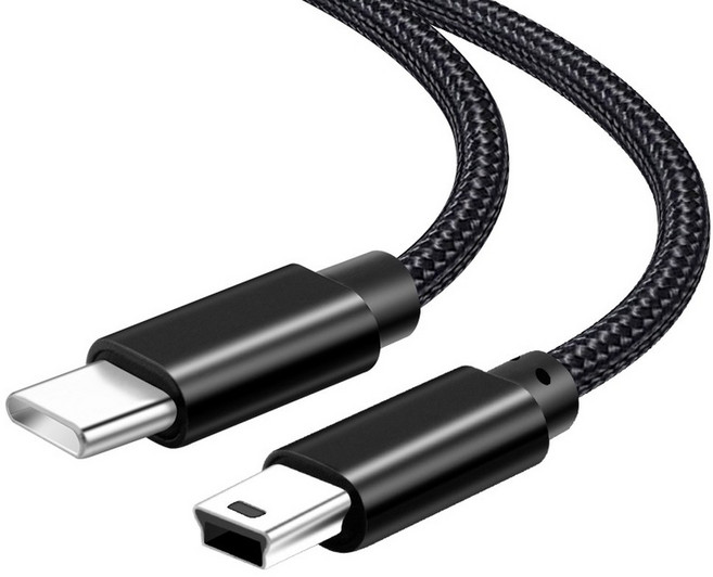 USB 유형 C-카메라 MP3 MacBook Pro HDD 충전 케이블 데이터 전송 커넥터 유형-c 미니 USB 케이블용 미니 USB 어댑터 케이블, 1개