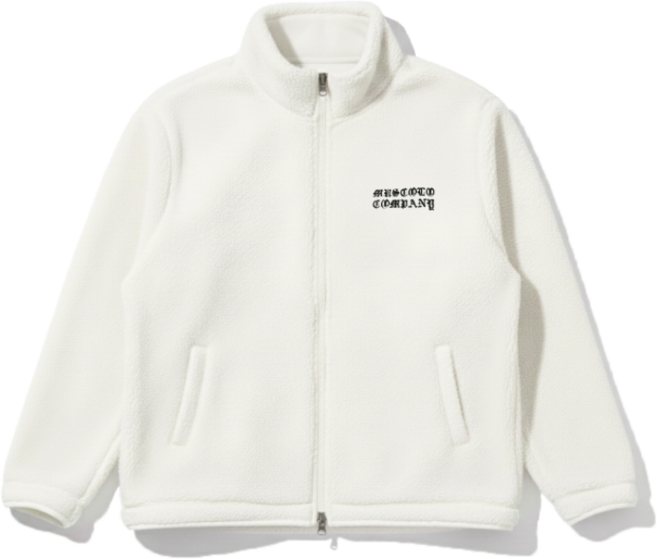 헤비웨이트 집업 플리스 자켓 - 화이트