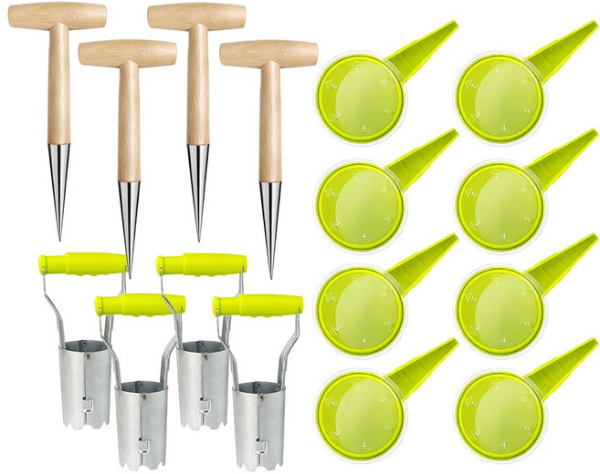 아띠꼴로 심어뿌려 모종 이식기 씨앗 분배기 식재봉 3종세트, 4세트