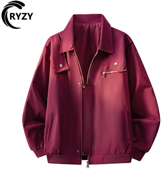 RYZY 夾克外套 春秋款 男士 工裝飛行夾克 潮牌 寬鬆 外套 防油防水防風