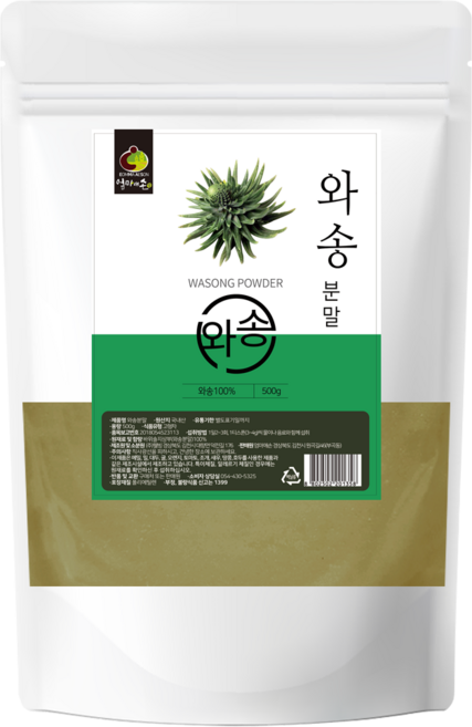 국내산 와송 분말 가루 김천 와송, 1개, 500g