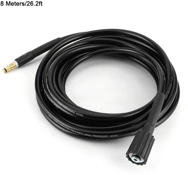 6-15m 고압 세척 호스 자동차 세척관 물 세척 연장 호스 빠른 연결 물 호스 Karcher K2-K7에 적용, 8m, 02 8m