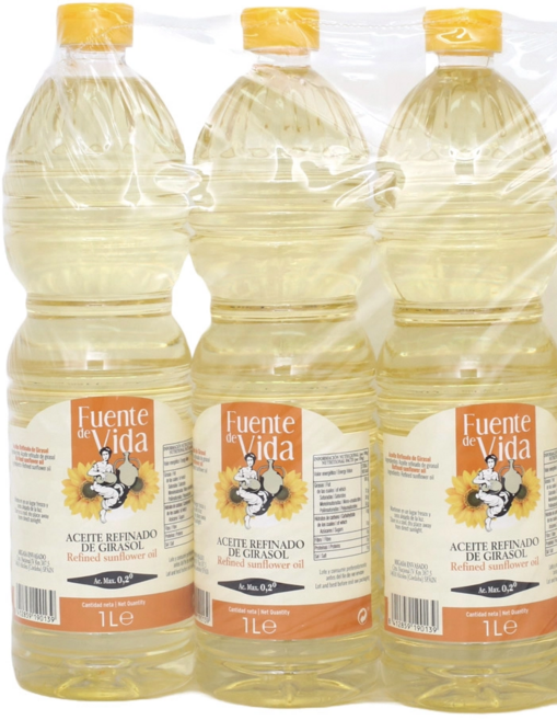 푸엔테 데 비다 해바라기유 1L, 3개