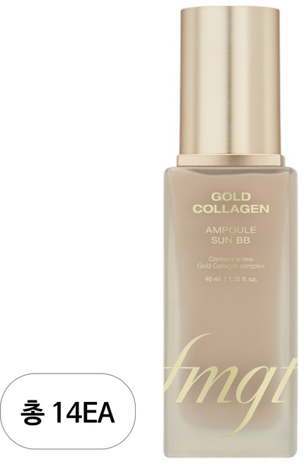 더페이스샵 fmgt New 골드 콜라겐 앰플 선 비비 크림 SPA50+ PA+++, 40ml, 14개
