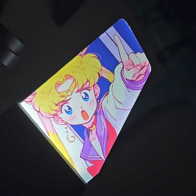 自行車 二次元 燈牌 號碼牌 尾燈 山地車 發光尾牌, 1個, 美少女戰士