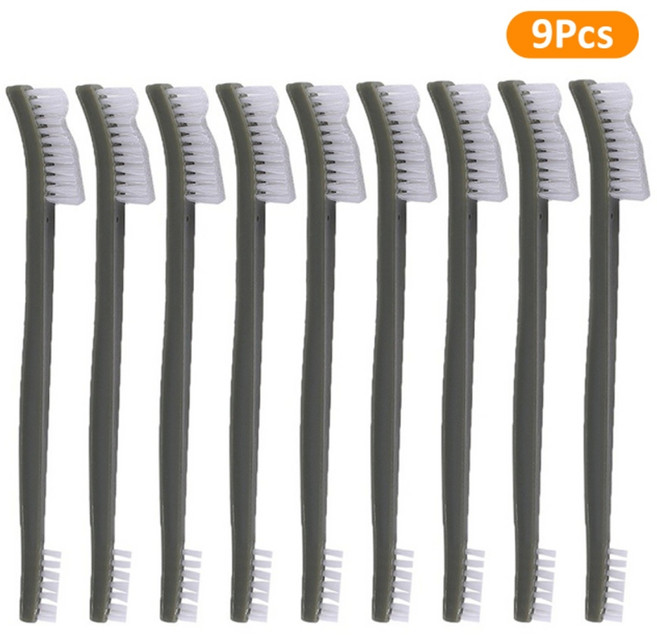 총기손질도구 꼬질대 전술 총 청소 키트 더블 헤드 라이플 권총 브러시 황동 헤드 클리너 용접 슬래그 앰프 청소용 녹 사냥 액세서리, 나일론, 1개