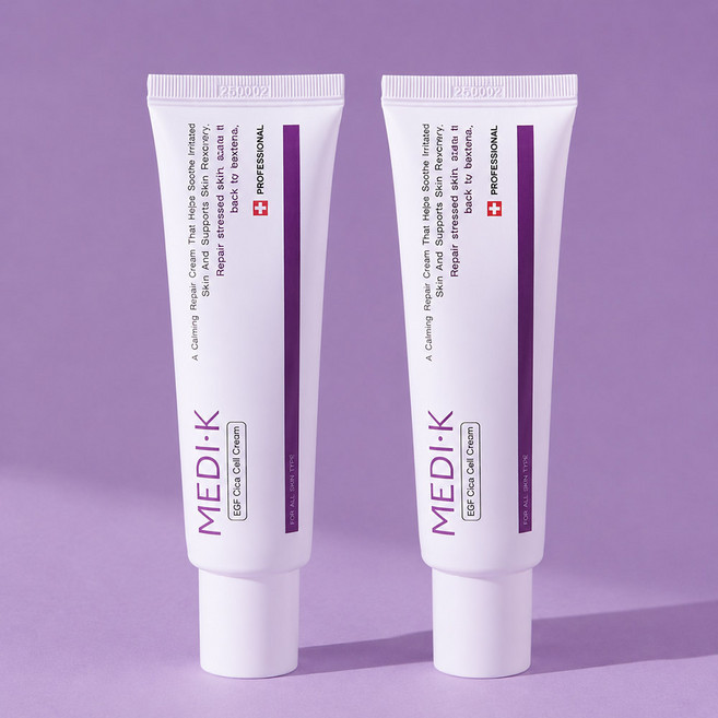 약국입점 메디케이 EGF 시카 셀크림 50ml 레이저 시술후 점뺀후 수분 보습 진정, 2개