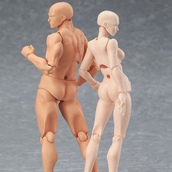남성 여성 인체피규어 인체모형 드로잉 소묘 스케치 인형 구체관절, 1개