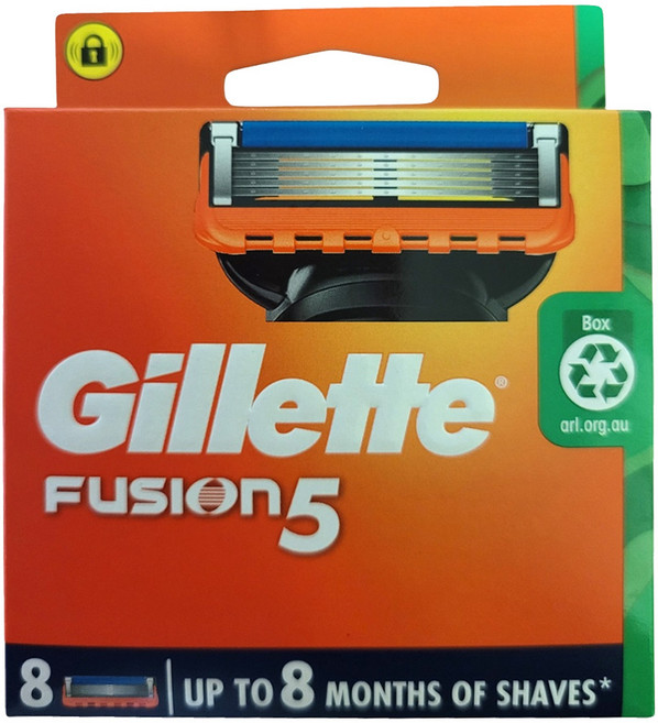 질레트 퓨전 매뉴얼 면도날, 8개입, 3개