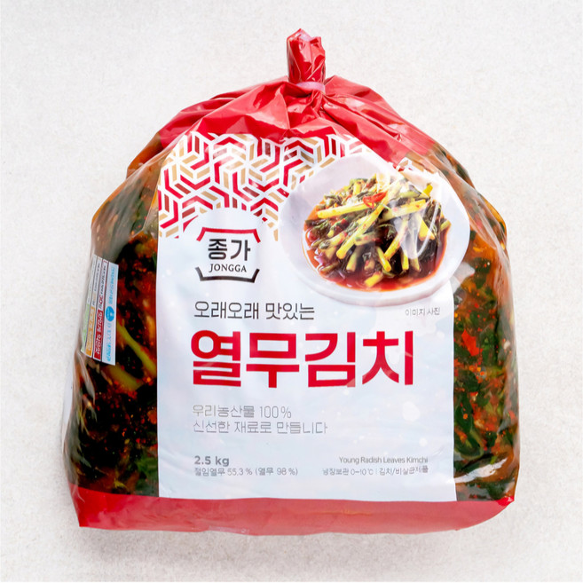 종가 오래오래 맛있는 열무김치 2.5kg, 1개