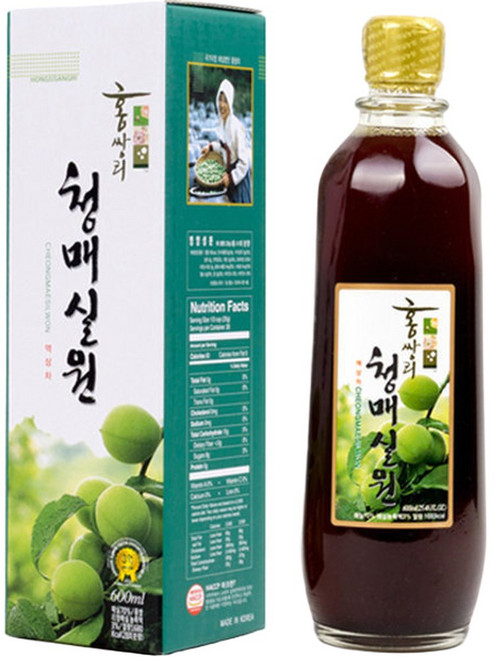 홍쌍리 청매실원 600ml 매실 액 원액 청 액기스 농원 광양 매실청 매실액, 1개, 1개