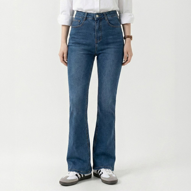 고탄력 스판 에이플심플 여성 부츠컷 청바지 스판 데님