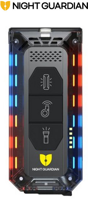 나이트가디언 W NGW-02 휴대용 LED 경광등 전자 호각 휘슬 C타입 충전용 야간 안전 비상 신호 경찰관 미니 EDC 한강사, 1개