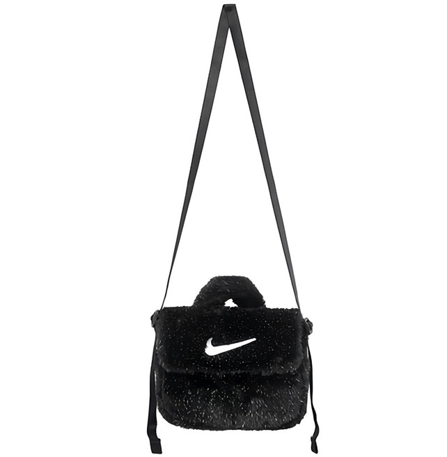 나이키 여성/주니어 미니크로스백 인조 퍼 크로스바디 백 (1L)