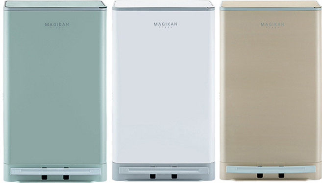 매직캔 히포 휴지통, 화이트+그레이