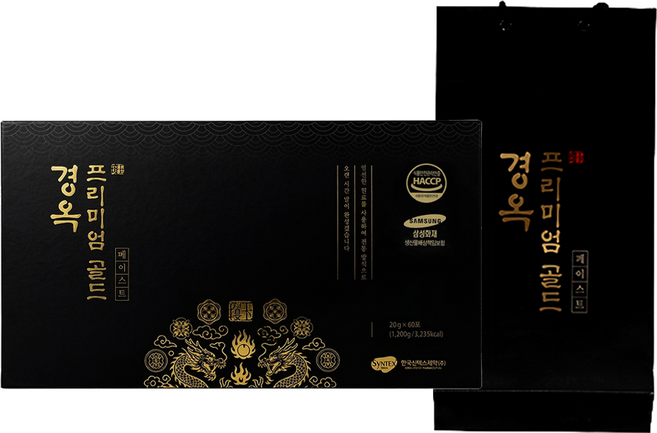 경옥 프리미엄골드 경옥 페이스트 스틱 선물세트 경옥골드 골드스틱 60개 쇼핑백포함, 20g