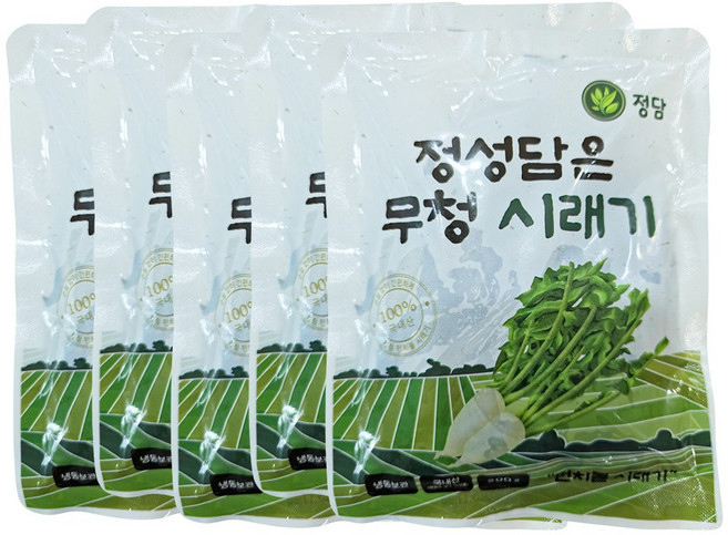 (26년 생산 햇시래기) 펀치볼 정성담은 양구 시래기 / 자연건조 후 삶은 강원도 시래기, 200g, 5개