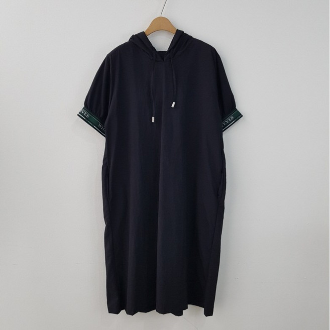 상상그이상 여성용 국내제작 왓에버 후드 롱원피스 생활방수 장마철 원피스 임산부추천 군살커버 소매밴딩 포인트 컬러가 예쁜 원피스 나들이룩