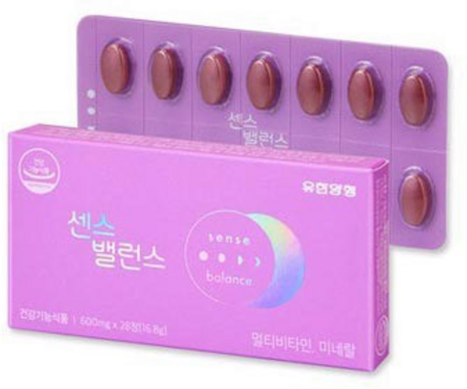 유한양행 센스밸런스 멀티비타민 미네랄 16.8g, 28정, 1개