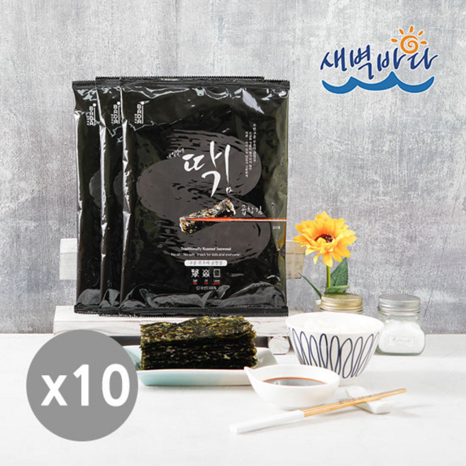 내입맛에딱김 무조미 구운 전장 곱창김 돌김 아기김 16g x 10봉 LAMG1610, 4개, 단품