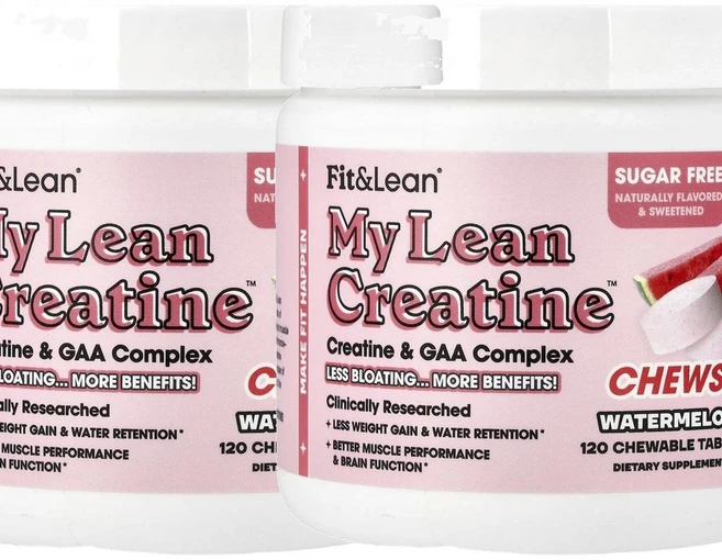 핏 앤 린 마이 린 크레아틴 츄 워터멜론 Fit & Lean My Lean Creatine™ Chews Watermelon 120정, 2개 - 쿠팡