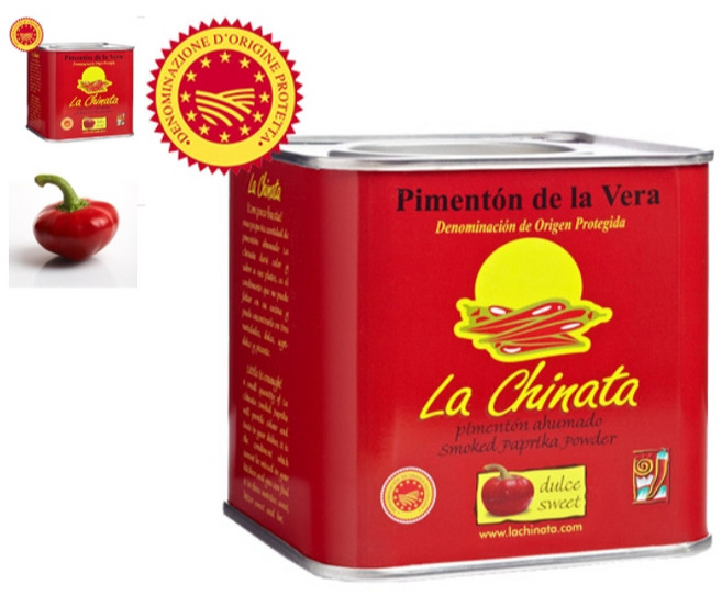 豐璽食品 La Chinata 西班牙煙燻紅椒粉 甜味 350g 罐裝, 1個
