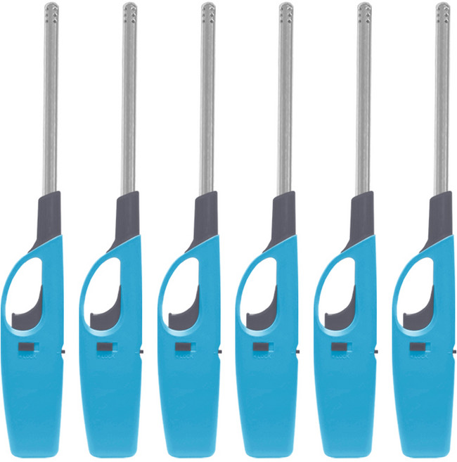 다용도 가스 점화기, 6개, 블루